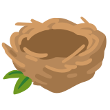 Празно гнездо - Noto Color Emoji