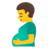 Бременен мъж - Noto Color Emoji