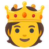 Човек с корона - Noto Color Emoji