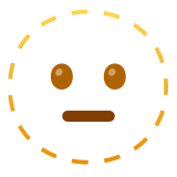 Лице с пунктир - Noto Color Emoji