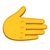Сочеща надясно ръка - Noto Color Emoji