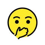 Лице с широко отворени очи и ръка пред устата - OpenMoji