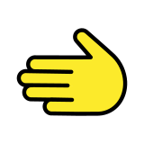 Сочеща наляво ръка - OpenMoji