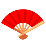 Ръчно сгъваемо ветрило - Noto Color Emoji