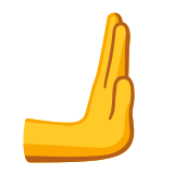 Натискаща надясно ръка - Noto Color Emoji