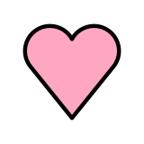 Розово сърце - OpenMoji