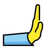 Натискаща надясно ръка - OpenMoji
