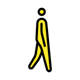 Пешеходец: в посока надясно - OpenMoji