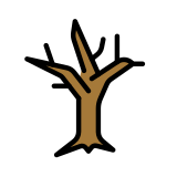 Дърво без листа - OpenMoji