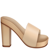 Дамска отворена обувка