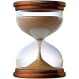 Пясъчен часовник с течащ пясък