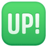 Бутон с „up!“ - Facebook