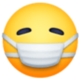 Лице с медицинска маска - Facebook