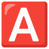 Бутон с „А“ - Noto Color Emoji