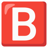 Бутон с „B“ - Noto Color Emoji