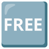 „Free“ в квадрат - Noto Color Emoji