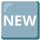 „New“ в квадрат - Noto Color Emoji