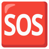 „SOS“ в квадрат - Noto Color Emoji