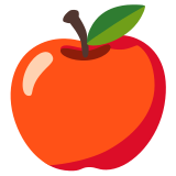 Червена ябълка - Noto Color Emoji