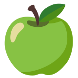 Зелена ябълка - Noto Color Emoji
