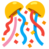 Топка с конфети - Noto Color Emoji