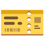 Билет - Noto Color Emoji