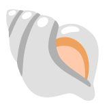 Спирална раковина - Noto Color Emoji