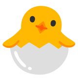 Излюпващо се пиленце - Noto Color Emoji