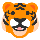 Муцуна на тигър - Noto Color Emoji