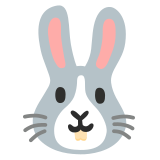 Муцуна на заек - Noto Color Emoji