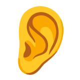 Ухо - Noto Color Emoji