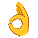Жест „окей“ - Noto Color Emoji