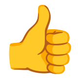Палец нагоре - Noto Color Emoji