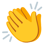 Пляскащи ръце - Noto Color Emoji