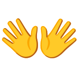 Отворени ръце - Noto Color Emoji