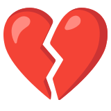 Разбито сърце - Noto Color Emoji
