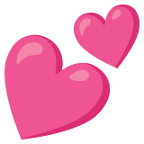 Две сърца - Noto Color Emoji