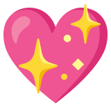 Блестящо сърце - Noto Color Emoji