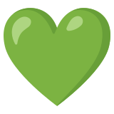 Зелено сърце - Noto Color Emoji
