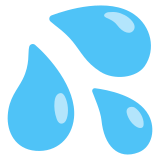Капки пот - Noto Color Emoji