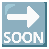 Стрелка със soon - Noto Color Emoji