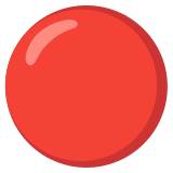 Червен кръг - Noto Color Emoji