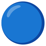 Син кръг - Noto Color Emoji