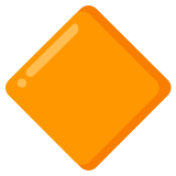Голям оранжев ромб - Noto Color Emoji