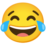 Лице със сълзи от радост - Noto Color Emoji