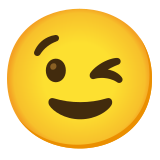 Намигащо лице - Noto Color Emoji