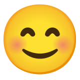 Усмихнато лице с усмихнати очи - Noto Color Emoji