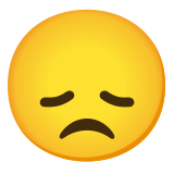 Разочаровано лице - Noto Color Emoji