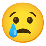 Разплакано лице - Noto Color Emoji