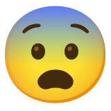 Изплашено лице - Noto Color Emoji
